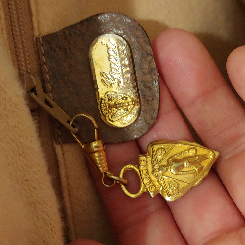 Authentic Vintage Gucci GG Monogram Supreme Sherry Web Ophidia Boston Doctor Bag - Picture 10 of 11